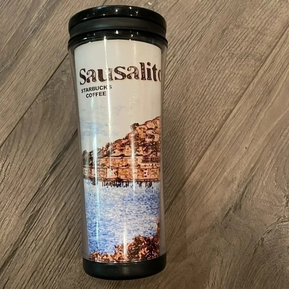 Starbucks Sausalito California San Francisco Cup Travel Coffee Tumbler 16oz - Picture 3 of 6